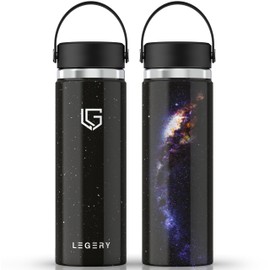LEGERY Stainless Steel Water Bottle, Children's Drinking Bottle, Sports Bottle, 500 ml, for Children, Teenagers, Adults, Leak-Proof, Thermal Function and Unique Design