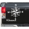 Compass Navigation Vinyl Decal Stickers for Vehicle Set of 2,