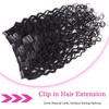 Wepwcod Curly Clip in Hair Extensions Real Human Hair 8Pcs