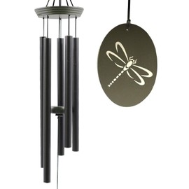 Wind Chimes for Outside, Wind Chimes Outdoor Tuned Soothing Melody, Memorial Wind Chimes Hummingbird Gifts for Mom/Grandma,Wind Chimes Outdoor Decoration, Patio, Garden, Yard. (33" Green Dragonfly)