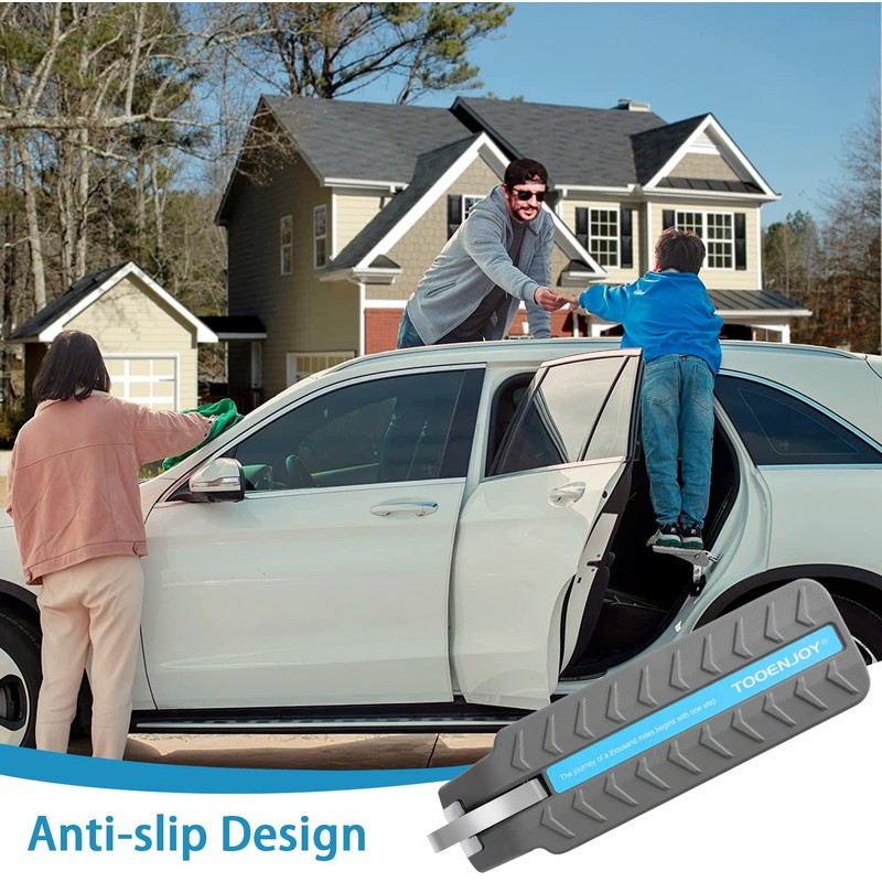 TOOENJOY Universal Car Door Step with 5 Gear Adjustment/No Assembly,