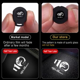 Never Fade for Alfa Romeo Door Light Logo, Projection Ghost Shadow Welcome Puddle Light Compatible with Stelvio Mito Giulietta Giulia Tonale 147 159 Accessories (110 Logo)