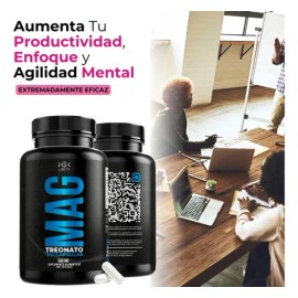 Libity Treonato Magnesio 100 Puro Alta Absorción Máxima Pureza Elemental Contiene 180 Cápsulas 500 Fórmula Enfoque Bienestar