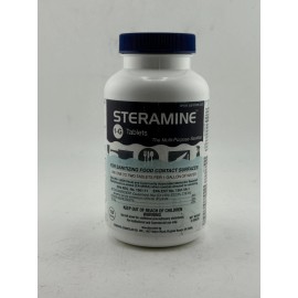 Steramine 3 New Bottles Of Steramine 1-G Multi-Purpose Sanitizing Tablets 150 Per Bottle