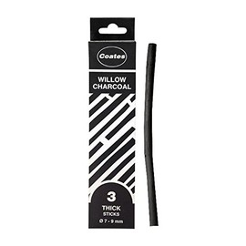 Coates 3 Thick Willow Charcoal Sticks