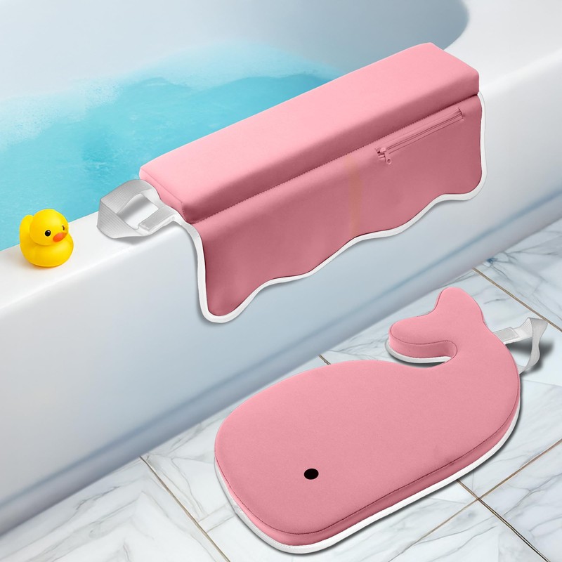 Whale Baby Bath Kneeler and Elbow Rest Set, Bath Support