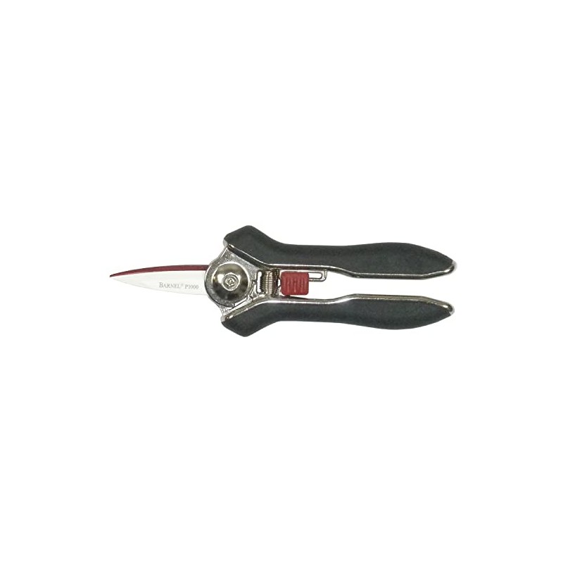 Barnel USA P1000 Needle Nose Stylish Floral Shear, 6-Inch, Red