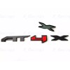 Auto Front Grill Gloss Black Red AT4X OVERLAY Emblem 2023+