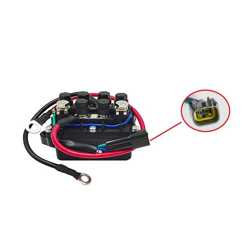 Trim Tilt Relay Solenoid for Yamaha Outboard 115HP F115TLR 68V-8195B-01-00