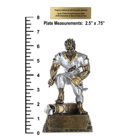 Decade Awards Frustrated Monster Golfer Trophy - Golfing Beast Award - 6.5 Inch Tall Golf Trophy - Customize Now