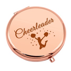 Cheerleader Gift for Teen Girls Thank You Gifts Compact Makeup Mirror for Women Cheerleading Gift for Cheer Friend Cheer Coach Appreciation Gifts Folding Makeup Mirror for Cheerleader Team