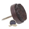 Felt Glider - Felt Pad with Pin/Nail - Brown or