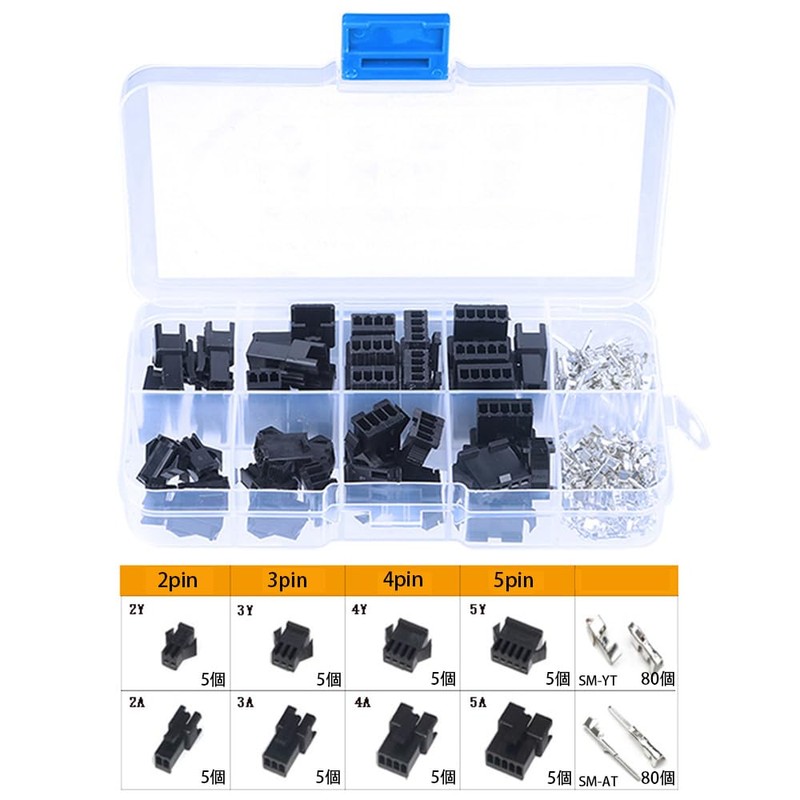 YJRUNFU Connectors Crimp Terminals Wiring Connectors Small Electronic Components 2