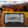 Ford 3D Badge Logo Black ABS Plastic License Plate Frame