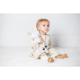 Lulujo Baby Muslin Lovey Security Blanket, Llama