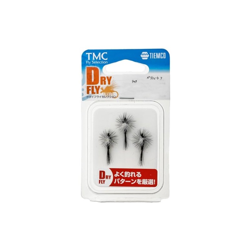 ティムコ(TIEMCO) TMC 完成品フライセット ドライフライ D-20セット パラシュート ブラック #16
