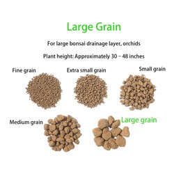 ZzbTwinkle Japanese Super Hard Akadama Bonsai Soil - Large Grain (6lb) | Ideal for Large Bonsai Drainage Layers, Plants with Extensive Root Systems