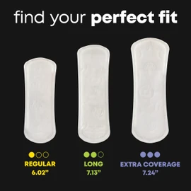 U by Kotex Panty Liners, Clean & Secure, Light Absorbency, Extra Coverage, 80 Count (Packaging May Vary)