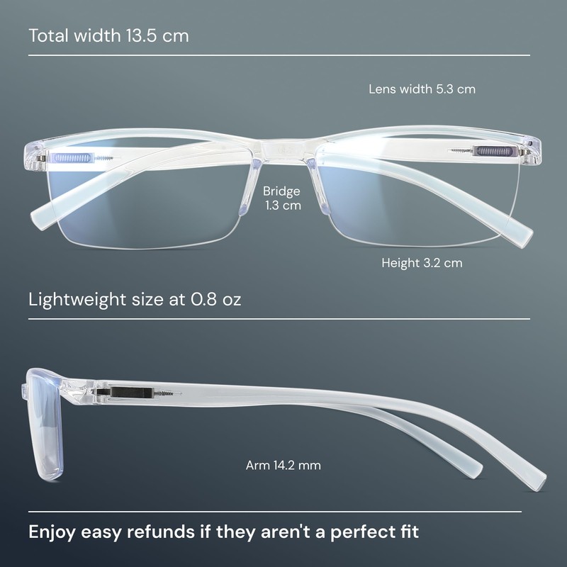 Gaoye Gaoye 6 Pack Reading Glasses Men/Women, Eyeglasses, Blue Light