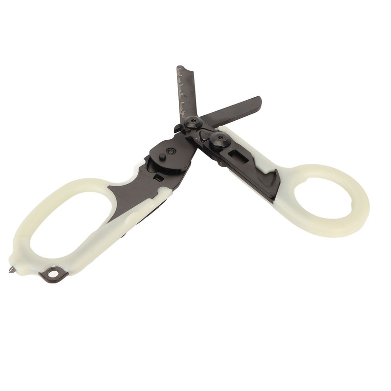 Emergency Response Shears with Glass Breaker Stainless Steel Plastic Luminous