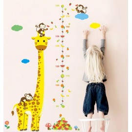DaraBaby Vinil Decorativo Infantil Medición Regla Crecimiento Jirafa
