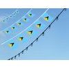 FFILL Saint Lucia Banner Flag String,Saint Lucia Mini Flag Small