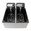 CHARD DF-6E, Dual Tank Deep Fryer, Stainless Steel, 6 liter,