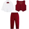 MOMBEBE COSLAND Boys Suits Formal Gentleman Outfit Dress Clothes Tuxedo