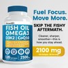 4-in-1 Fish Oil Omega 3 Fatty Supplements (2100mg) - Omega