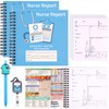 Deqing warm Nurse Essentials Report Notebook for Work,Nursing Report Sheets