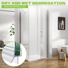 Shower Door Bottom Seal, 2-Pack PVC Strips with Sweep 36"