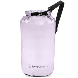 Savvy Outdoors Waterproof Dry Bag,Dry Bags for Food & Gear, Stuff Sacks for Backpacking and Camping Equipment, Waterproof Bag for Beach, Boating, Kayaking, Available in 5L, 10L, 20L, or 30L, Lavender