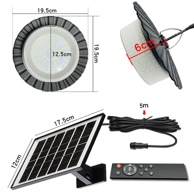 ABZXT Solar Outdoor Pendant Light IP65 Waterproof Motion Sensor Auto