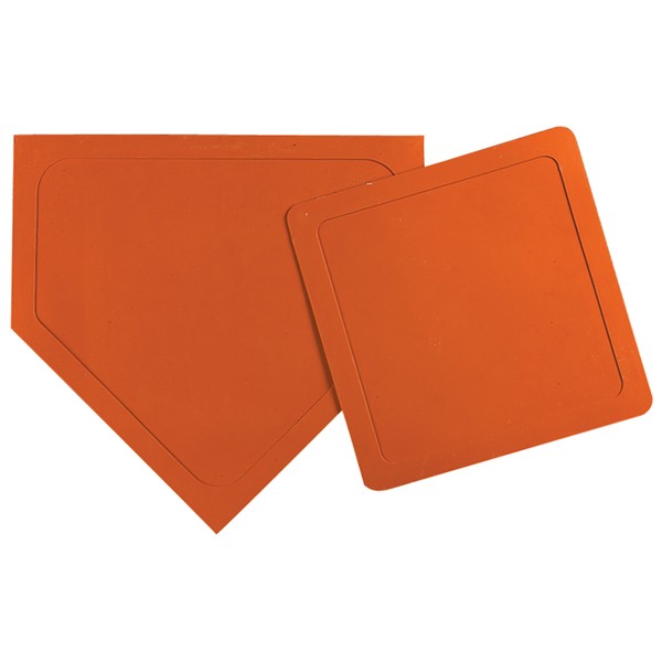 Markwort Throw Down bases With Pitchers Plate (Orange)