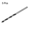 sourcing map 5pcs Brad Point Drill Bits 3mm Precise Cutting