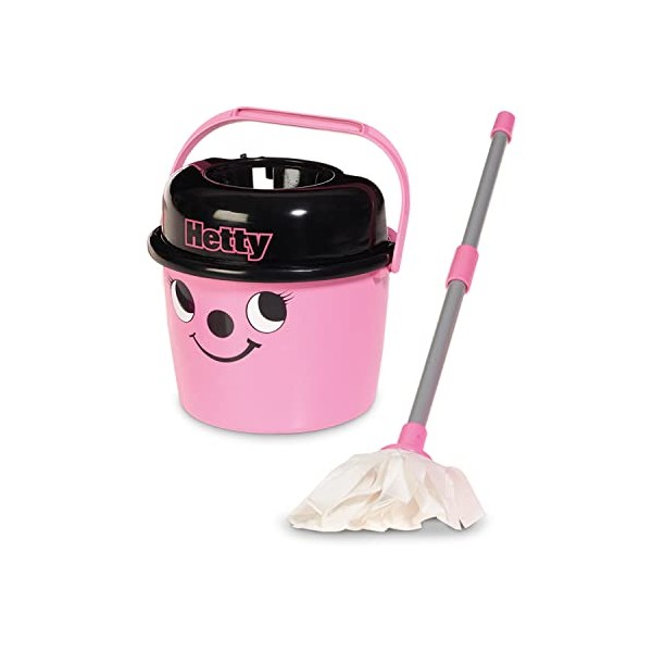 Casdon Hetty Mop & Bucket | Branded Toy Cleaning Set For Children Aged 3+ | Features Hettyâs Cute Face For Lots Of Cleaning Fun! (65750)