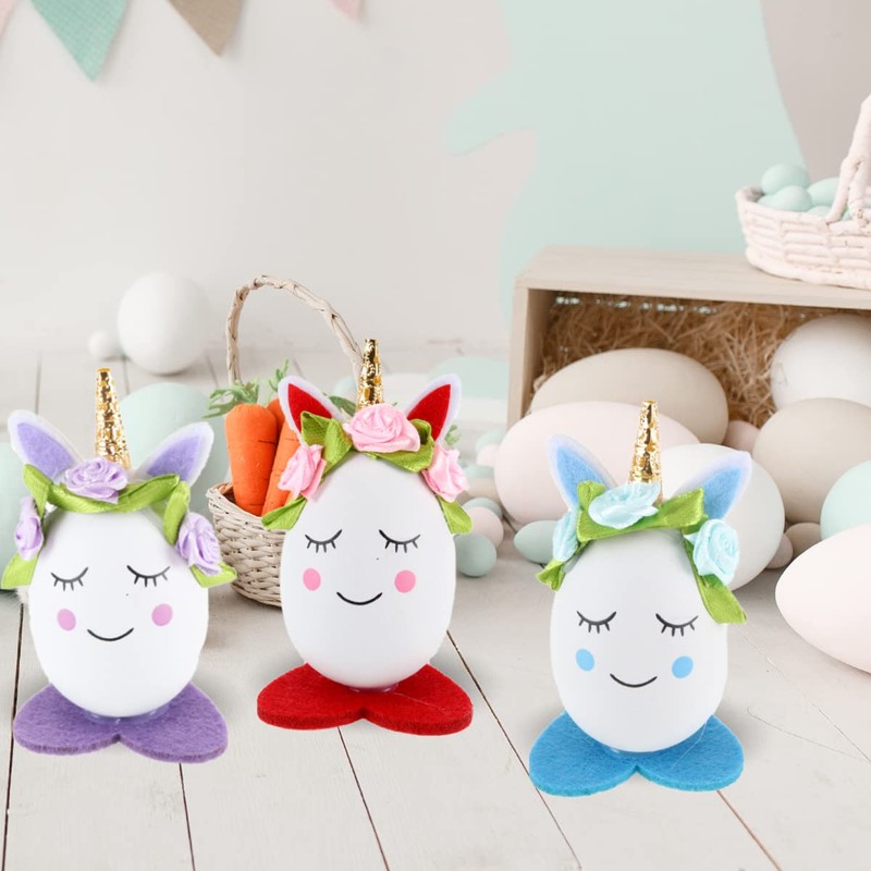 [12PCE] Easter Egg Unicorns, Easter Unicorn Egg Figurine, Ideal Tabletop