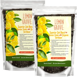 GARDENWISE Organic Lemon Tree Soil – Citrus Potting Mix with Organic Fertilizer – Ideal for Potted Lemon Trees, Meyer Lemons & Citrus Plants – Chunky, Indoor & Outdoor (10 QUARTS)