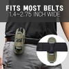 TH1 Tactical Flashlight Holster Duty Belt Pouch Open-end Stretchable Rotatable