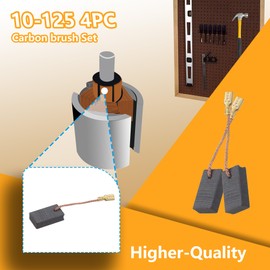 10-125 Carbon Brush Replacement for Bosch PWS 10-125, GWS 10-125, GWS 14-125, 1607014138, 1607014172, 1607014176 angle grinder (4 pack)