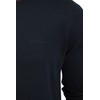 Mens Crew Neck Tipped Cotton Knit Jumper by Ben Sherman