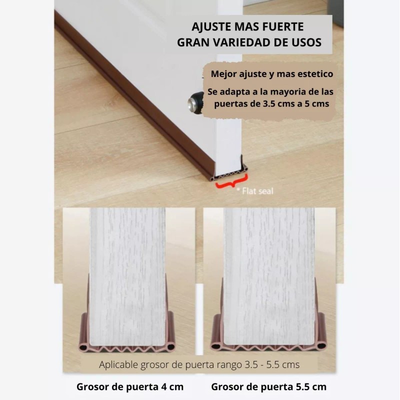 Estuchelandia Burlete Tira Sellado Pvc Puerta Tope Aislamiento Antipolvo