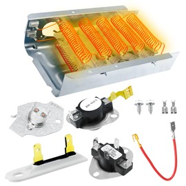 UPGRADED W10724237 3403585 279838 Dryer Heating Element- Exact for Kenmore 110 Dryer,whirl.pool wed4815ew1 A.mana dryer ned4655ew1 M.aytag Bravos medx655dw1 Centennial medc215ew1