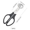 XINMEIWEN 10Pack Stainless Steel Quail Egg Cutter Scissors Quail and