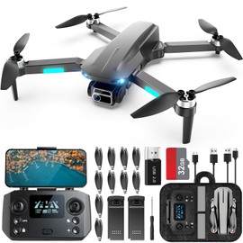 HHD Drone with 4K Camera for Adults Beginner, Under 249g with 32G TF Card (Black)