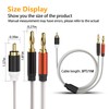 HOSONGIN RCA to Banana Plug Adapter Cable 3.3 Feet -2