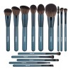 BS-Mall Juego De 14 Brochas De Maquillaje Azul