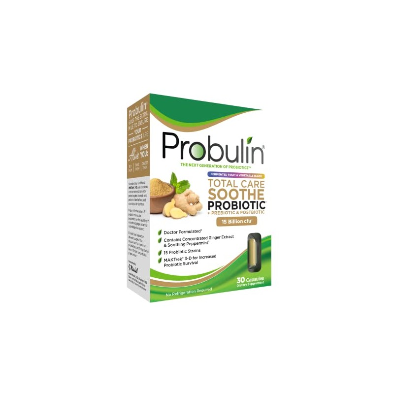 Probulin Total Care Soothe Probiotic, Supplement for Digestive Support, 30