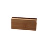 dohobby Black Walnut Business Card Holder Stand, Bamboo Wood Business