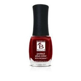 BARIELLE Protect Plus Color Nail Polish - Elle's Spell, A Jelly Red with Colored Foil Flakes Nail Color with Prosina .45 ounces